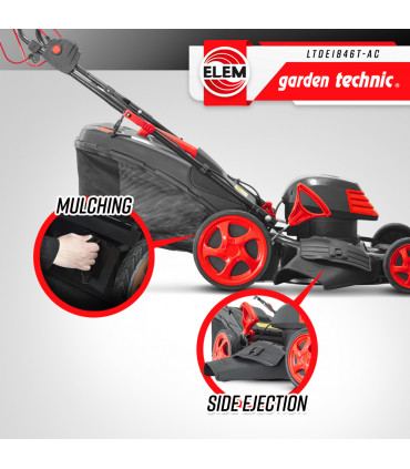 Rasaerba elettrico - 1800W Rasaerba elettrico a propulsione - 46CM con