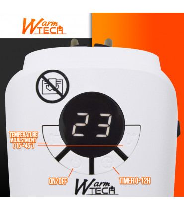 Riscaldamento - Riscaldatore in ceramica plug-in 400W - Warm Tech