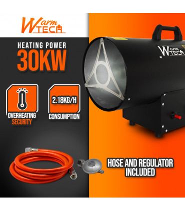 Riscaldamento - Cannone termico a gas 30 KW - Warm Tech
