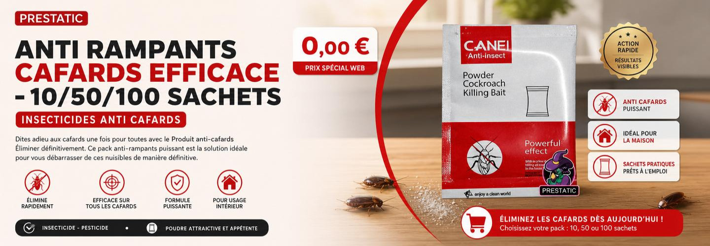 Anti Rampants Cafards Efficace - 10/50/100 sachets