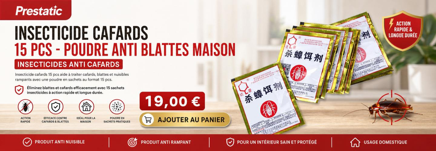Insecticide cafards 15 pcs - poudre anti blattes maison