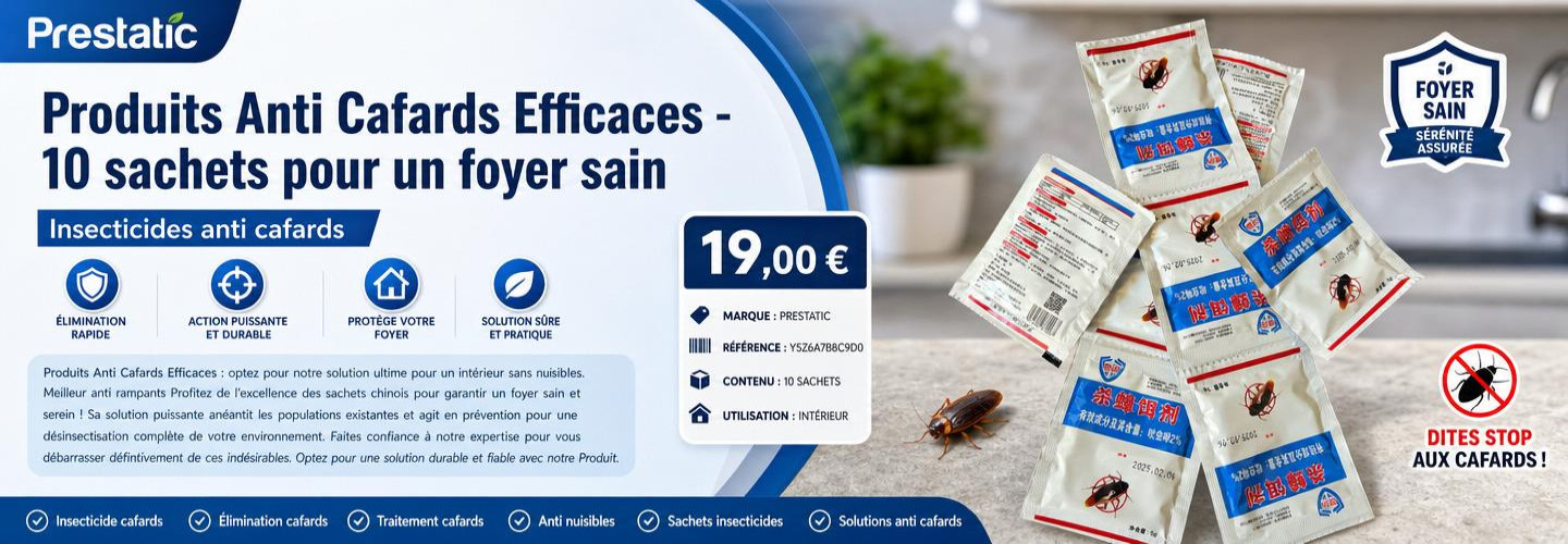 Produits Anti Cafards Efficaces - 10 sachets pour un foyer sain